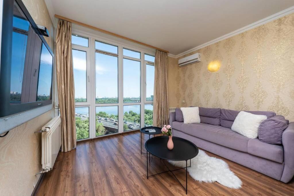 Apartments With Crazy Panoramic View Of The Dniepr Kiev Ngoại thất bức ảnh