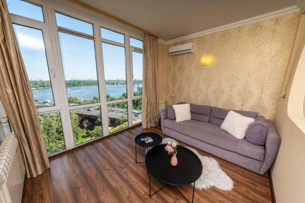 Apartments With Crazy Panoramic View Of The Dniepr Kiev Ngoại thất bức ảnh