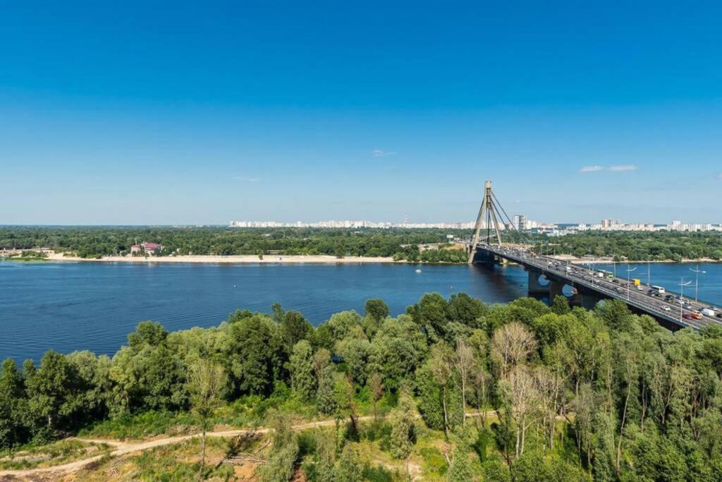Apartments With Crazy Panoramic View Of The Dniepr Kiev Ngoại thất bức ảnh